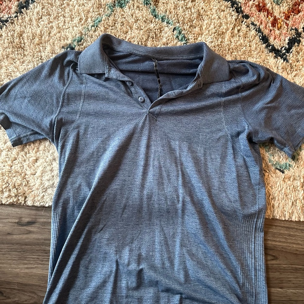 Lululemon Blue Polo Shirt